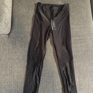 Koral Jet Black Mesh Leggings